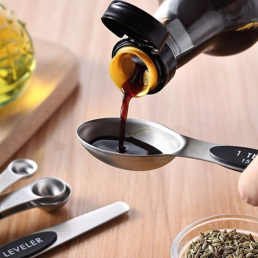 Stainless Steel Measuring Spoon Set - Stella Frank