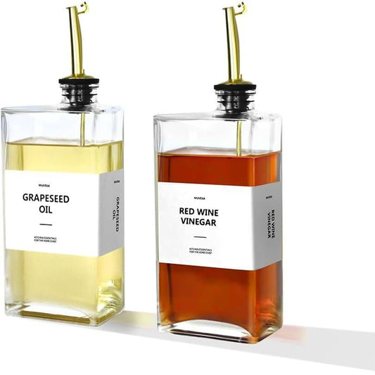 Modern Glass Pour Bottles – Kitchen Essentials - Stella Frank