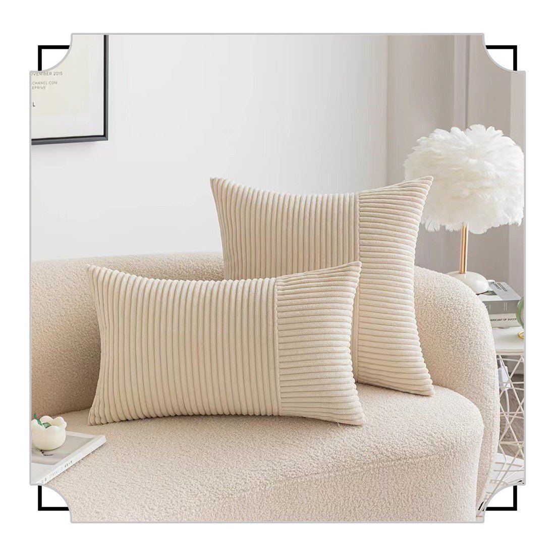 Corduroy Minimalist Cushion Cover - Stella Frank